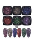 6 sztuk różowe złoto paznokci brokat holograficzny proszek zestaw błyszczące cekiny do paznokci uroda makijaż Manicure akcesoria