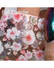 Kwiat Nail Art folia holograficzna dekoracja Wrap Transfer 10 sztuk (10 wzorów) folie do naklejania na paznokcie Transfer folia 