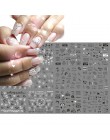 12 sztuk liście paznokci woda kalkomanie transferowe suwaki naklejki na paznokcie sztuka czarne litery wzory folie dekoracje TRA
