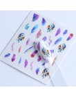 1 arkusze kolorowe fioletowe kwiaty fantasy naklejki do paznokci naklejki do transferu wody naklejki do manicure końcówki naklej