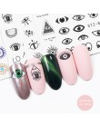 1pc Eye Series Transfer wody suwak do paznokci dekoracje artystyczne urocze naklejki Nail Manicure tatuaże folia naklejki CHSTZ8