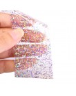 100cm laserowa naklejka foliowa do paznokci błyszcząca przezroczysta podstawa srebrny holograficzny papier do transferu kwiatów 