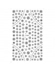 1 arkusz boże narodzenie śnieg kwiat koronki paznokci naklejka artystyczna naklejki narzędzie do tipsów 3D okłady znaczek DIY Ma