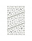 1 arkusz boże narodzenie śnieg kwiat koronki paznokci naklejka artystyczna naklejki narzędzie do tipsów 3D okłady znaczek DIY Ma