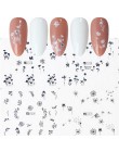12 wzorów rosyjski list paznokci naklejki motyl DIY suwaki transferu wody na paznokcie sztuka dekoracja do Manicure zestaw LEA15
