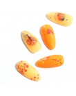12 sztuk złoty liść naklejki na paznokcie jesień klon kalki wodne na paznokcie zestaw folie dekoracje wzory kwiaty Manicure TRBN