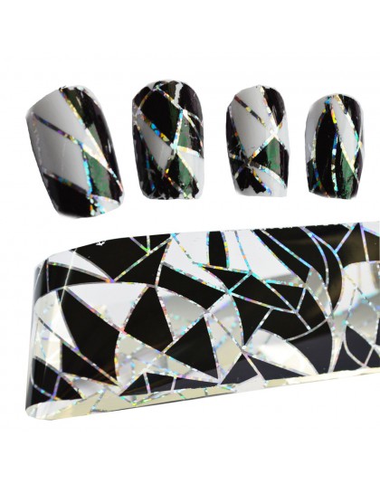 100cm x 4cm dekoracja do artystycznych paznokci tipsów klej folie transferowe naklejka do paznokci klej samoprzylepny naklejki b