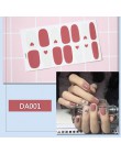 14 porady/arkusz kolorowe Shinny pełne tipsy DIY samoprzylepne okłady wodoodporne naklejki dekoracje do paznokci Manicure Drop S