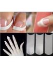 Hot sprzedaży 1 paczka/48 sztuk diy przewód porady biały francuski manicure taśmy Nail Art formularz Fringe przewodniki naklejki