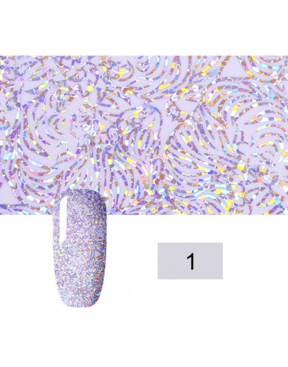 1 arkusz laserowe paznokcie folia musujące białe czarne kwiaty Transfer przezroczysta folia do paznokci dekoracja naklejki porad