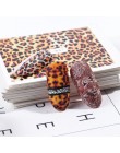 1 sztuk Leopard Nail naklejka artystyczna urok Sexy okłady zwierząt woda Transfer naklejka suwak DIY Manicure ozdobny element ak