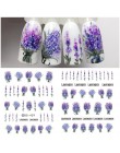 1 arkusz kwiat Mix wzory kwiaty 3D naklejka do paznokci Nail Art woda Transfer naklejki pełne okłady ozdoby do paznokci naklejki