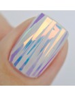 1 Case Holo szklany pilniczek do paznokci papierowa naklejka Gradient Aurora folie transferowe lśniący lustrzany okłady zdobieni
