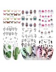 40 sztuk/1 partii mieszane wzory Nail Art Transfer wody naklejki biżuteria kwiatowe naklejki Nails Watermark tatuaż paznokci nar