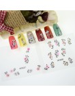 30 arkuszy naklejki na paznokcie 3d Beauty naklejki na paznokcie kolorowe kwiaty Design Nail Art Charms naklejki do manicure dek