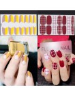 14 porady naklejki do paznokci kolorowe samoprzylepna naklejka DIY Manicure błyszczące cekiny polski paznokci paski okłady akces