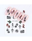 1 sztuk boże narodzenie paznokci woda naklejki gwiazda naklejki suwak zima Nail Art Snowflake gwiazda transferu dekoracje Manicu