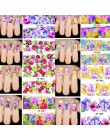 50 arkuszy mieszane wzory woda Transfer paznokci naklejka artystyczna znak wodny naklejki DIY naklejka jesienne okłady paznokci 