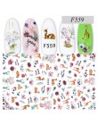 1 sztuk rosja list wzory paznokci naklejki 3D Cute Cartoon naklejane ozdoby do paznokci naklejki DIY Manicure suwaki do paznokci