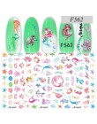 1 sztuk rosja list wzory paznokci naklejki 3D Cute Cartoon naklejane ozdoby do paznokci naklejki DIY Manicure suwaki do paznokci