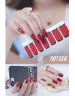 14 tipsów/arkuszy koreańskiej wersji wielokolorowe naklejki paznokci okłady paznokieć z pełnym pokryciem polski naklejki DIY nak