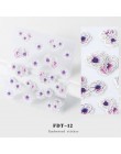 5D naklejka do paznokci Art 20 wzór kwiat samoprzylepne Emboss DIY akrylowe grawerowane paznokci naklejki kalkomanie dekoracji a