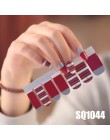 14 tipsów/arkuszy koreańskiej wersji wielokolorowe naklejki paznokci okłady paznokieć z pełnym pokryciem polski naklejki DIY nak