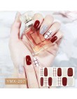 Lamemoria 14 porady/arkusz piękno paznokcie naklejki serce brokat paznokci okłady Multicolor Nail Art pełne naklejki samoprzylep