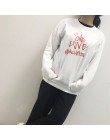 Ariana grande jedna miłość Manchester list drukuj sweter z napisem Mujer zimowe ciepłe kobiety bluzy Femme Harajuku bluzy w styl