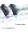 NAGARAKU makijaż rzęs rzęsy z norek kolor ombre fioletowy niebieski gradient przedłużanie rzęs Premium Faux Cils miękkie norek