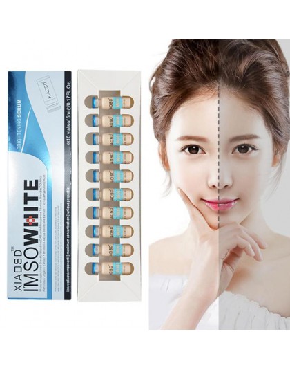 10 sztuk/zestaw koreański makijaż Glow skóry Meso kremowa biel rozjaśnianie Serum naturalna skóra wybielanie korektor makijaż os