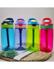 500ml butelka sportowa dla dzieci na świeżym powietrzu BPA za darmo ze słomką zdrowe życie piesze wycieczki wspinaczka butelka d