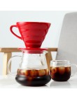 Ceramiczny kroplownik kawowy silnik V60 styl filtr do kawy filiżanka filtrowa stały wlać ekspres do kawy z oddzielnym stojakiem 