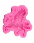 Mujiang 3D Pegasus silikonowe formy konia cukierki fondant czekoladowy formy narzędzia do dekorowania masą cukrową mydło Fimo gl