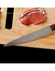 SOWOLL Sashimi nóż kuchenny ze stali nierdzewnej laserowy nóż szefa kuchni ze stali damasceńskiej japoński łosoś Sushi drobne su