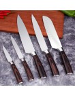 Mokithand 5 sztuk zestaw noży kuchennych profesjonalne japońskie noże szefa kuchni 7CR17 wysokiej węgla ze stali nierdzewnej mię