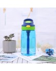 New hot Fashion 480 ml Cute Baby Water Cup szczelna butelka ze słomką pokrywka dzieci szkoła butelki do picia na zewnątrz kubek 