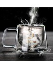 2019 nowy 200 mL podwójna ściana szklany kubek kubki biurowe izolacja cieplna podwójny kubek do kawy szklanka do kawy szklanka m