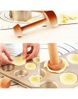 Drewniany Tart jajek sabotaż przenośny dwustronnie ciasto Tart jajek Pusher Eggtart formy kuchenne narzędzia do pieczenia TSLM1
