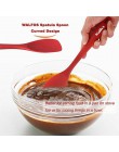 WALFOS Food Grade silikonowa łyżka do gotowania niezbędna żaroodporna elastyczna nieprzywierająca silikonowa łyżka do mieszania 