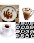 16 sztuk plastikowe Cappuccino kawy pianki szablon do dekoracji szablony DIY dekorowanie drukowanie na kawie formy akcesoria bar