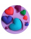 3D miłość kształt serca ciasto dekoracyjne silikonowe formy kremówka Cookie formy czekoladowe cukierki ciasto budyń formy DIY na
