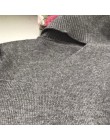 Sweter z dzianiny Off Shoulder swetry sweter dla kobiet z długim rękawem sweter damski z golfem czarny biały szary seksowna odzi