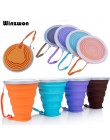 4 kolory 250ML silikonowy kubek podróżny chowany składany kubek kawy teleskopowy składany kubek do herbaty Outdoor Sports Tour W