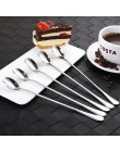WALFOS z długim uchwytem ze stali nierdzewnej łyżeczka do kawy lodowy deser łyżeczka do herbaty na piknik akcesoria kuchenne