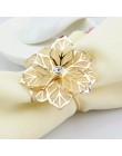1pc pierścienie na serwetki wycięty kwiat kolacje przyjęcia urodziny ślubna dekoracja narzędzie hotelowy stół ozdobna serwetka