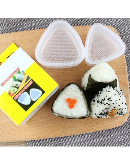 4 sztuk/zestaw DIY forma do sushi Onigiri kulka ryżu żywności naciśnij trójkątne do robienia sushi mold Sushi Kit japoński kuchn