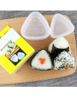 4 sztuk/zestaw DIY forma do sushi Onigiri kulka ryżu żywności naciśnij trójkątne do robienia sushi mold Sushi Kit japoński kuchn