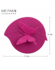 ME. FAM moda kolorowe piękny 3D motyl + liście kubek silikonowy pokrywa 10.5 cm pyłoszczelna uszczelka pokrywy szklana ceramiczn