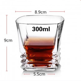 Lampka do wina marki bezołowiowe żaroodporne przezroczyste piwo kryształowe whisky Brandy wódka kubek Multi wzór Drinkware Bar p